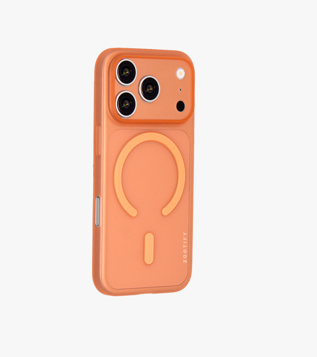 Textura – Orange PaperFeel MagSafe Case Cover for iPhone 17 pro