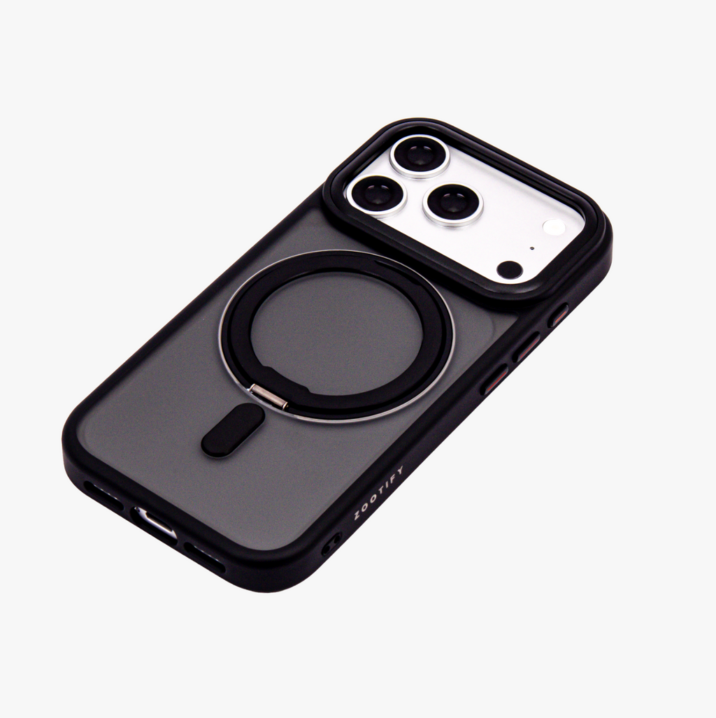 Orbit Grip – Black O-Stand MagSafe case cover for iPhone 17 pro