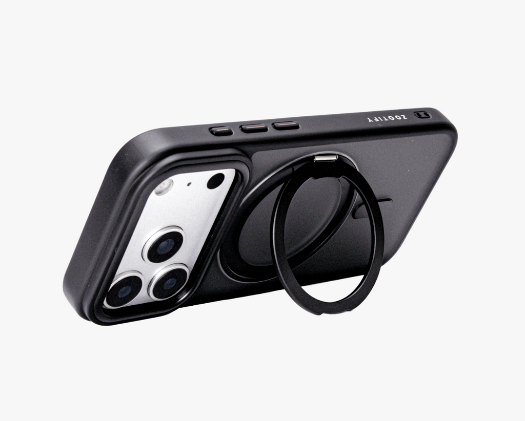 Orbit Grip – Black O-Stand MagSafe case cover for iPhone 17 pro