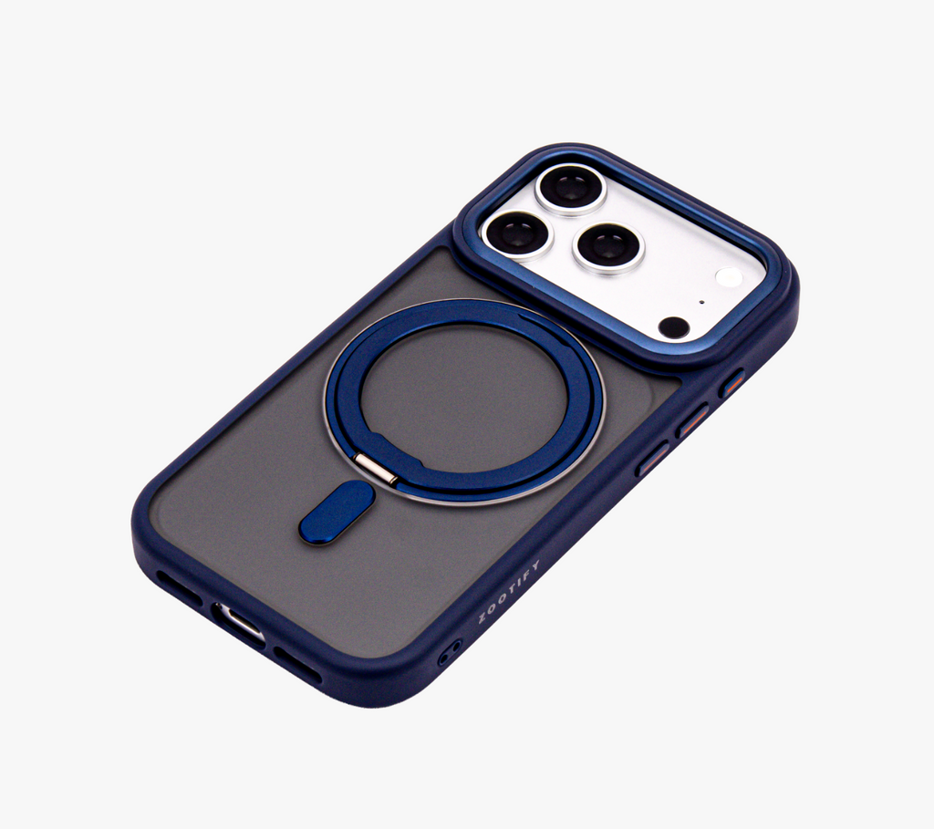Orbit Grip – Blue O-Stand MagSafe case cover for iPhone 17 pro
