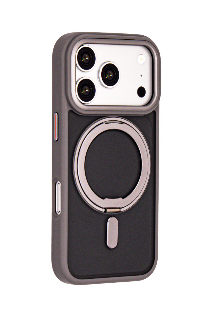 Orbit Grip – Grey O-Stand MagSafe case cover for iPhone 17 pro