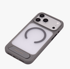 Frostand – Grey Frosted MagSafe Case Cover with Kickstand for iPhone 17 Pro Max