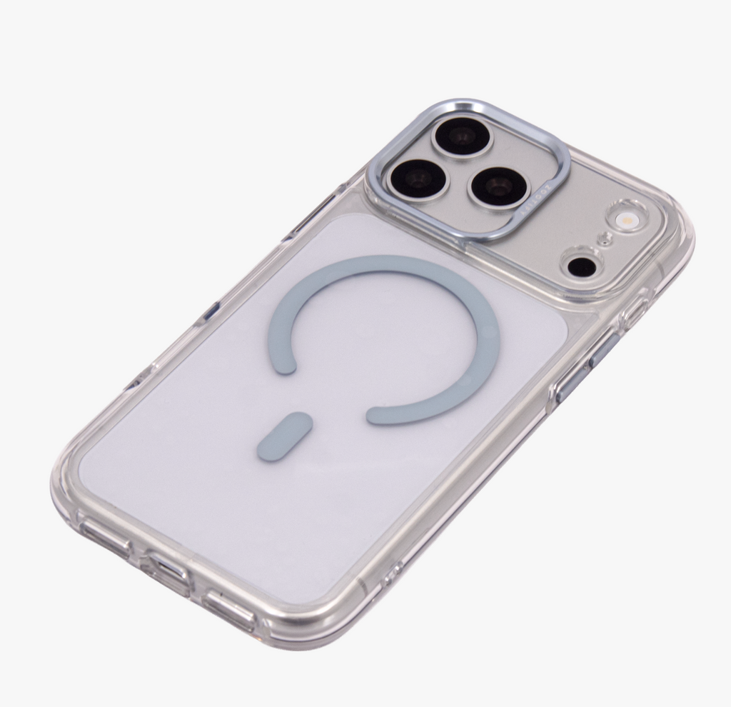 Ironclad – Transparent Blue MagSafe Case Cover for iPhone 17 Pro Max