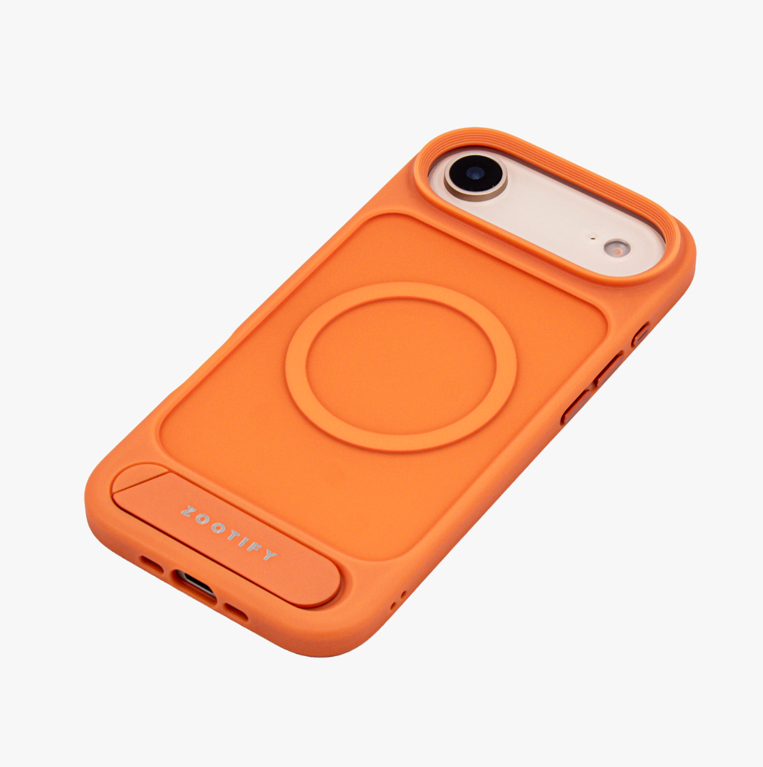 Frostand – Orange Frosted MagSafe Case Cover with Kickstand for iPhone 17 Air
