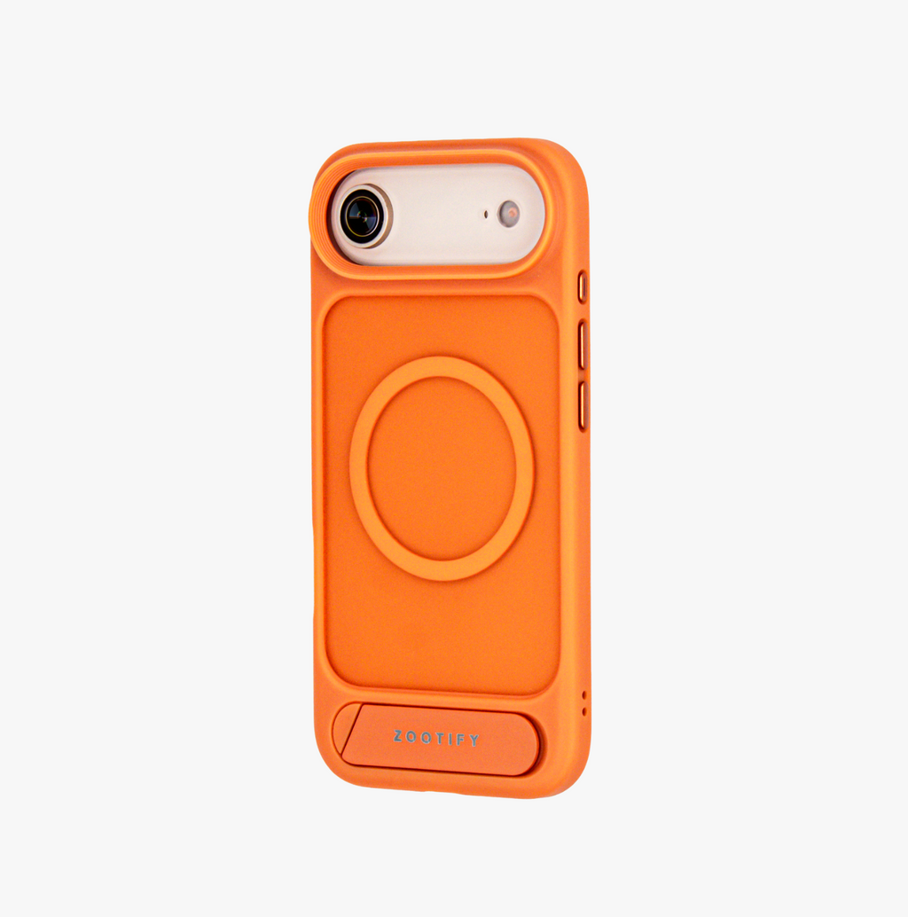 Frostand – Orange Frosted MagSafe Case Cover with Kickstand for iPhone 17 Air