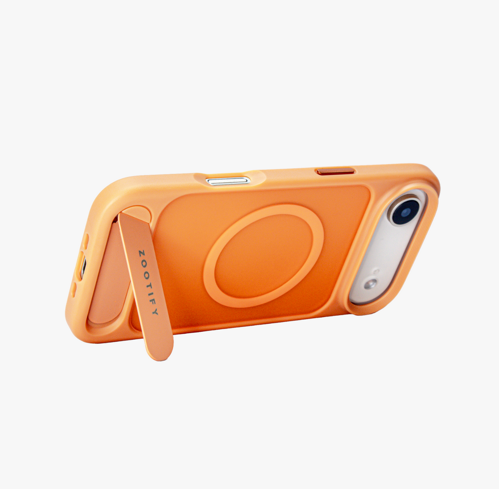 Frostand – Orange Frosted MagSafe Case Cover with Kickstand for iPhone 17 Air