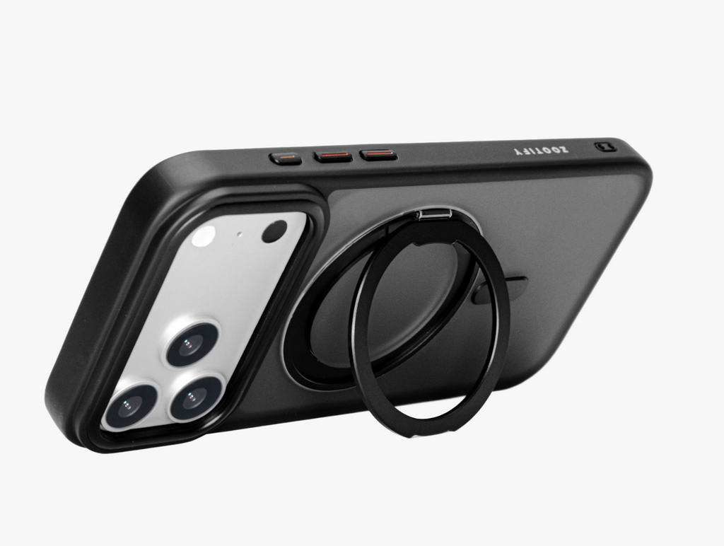 Orbit Grip – Black O-Stand MagSafe case cover for iPhone 17 Pro Max