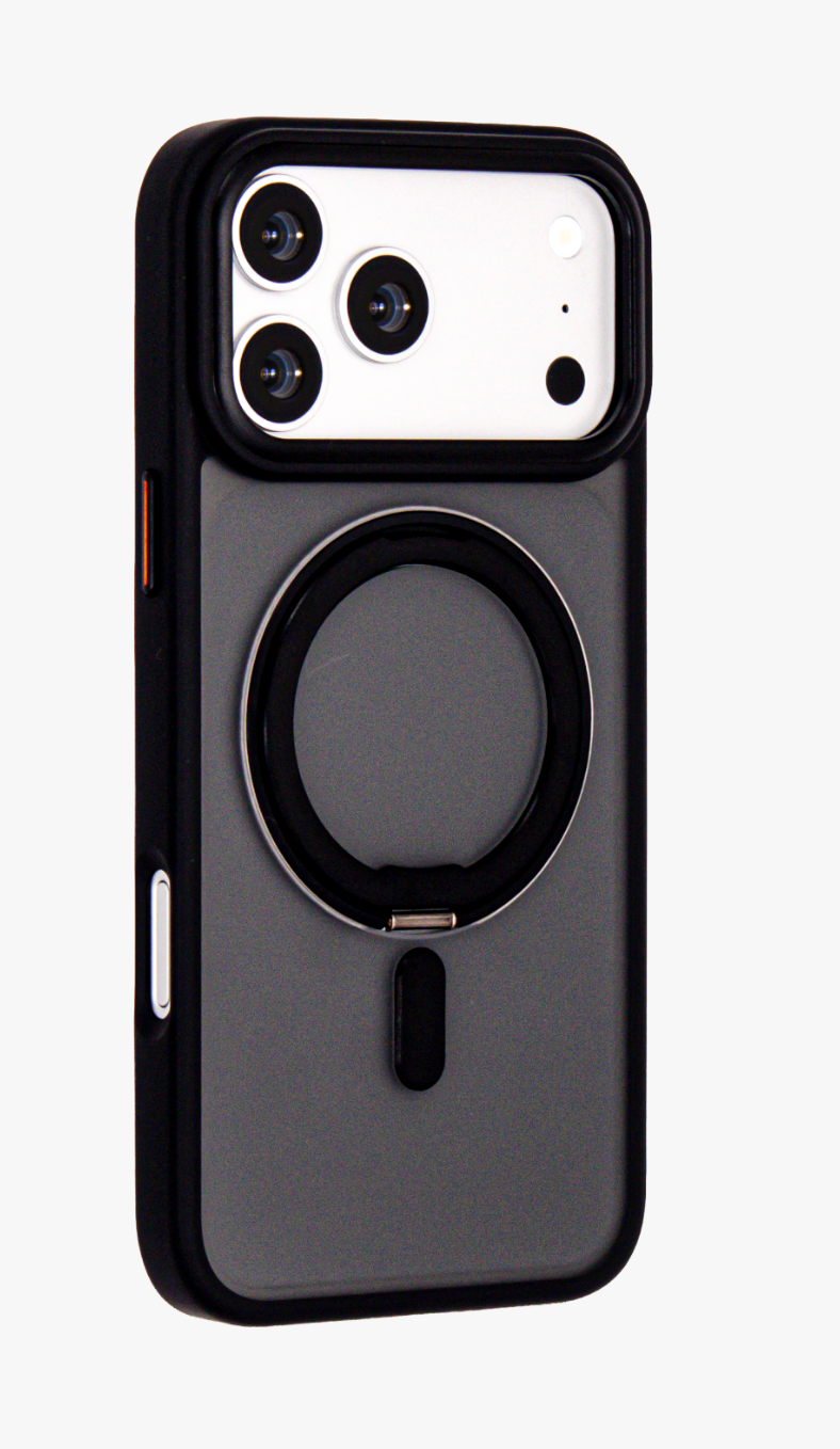 Orbit Grip – Black O-Stand MagSafe case cover for iPhone 17 Pro Max