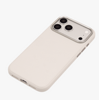 Primo – White Leather Premium MagSafe Case Cover for iPhone 17 Pro Max