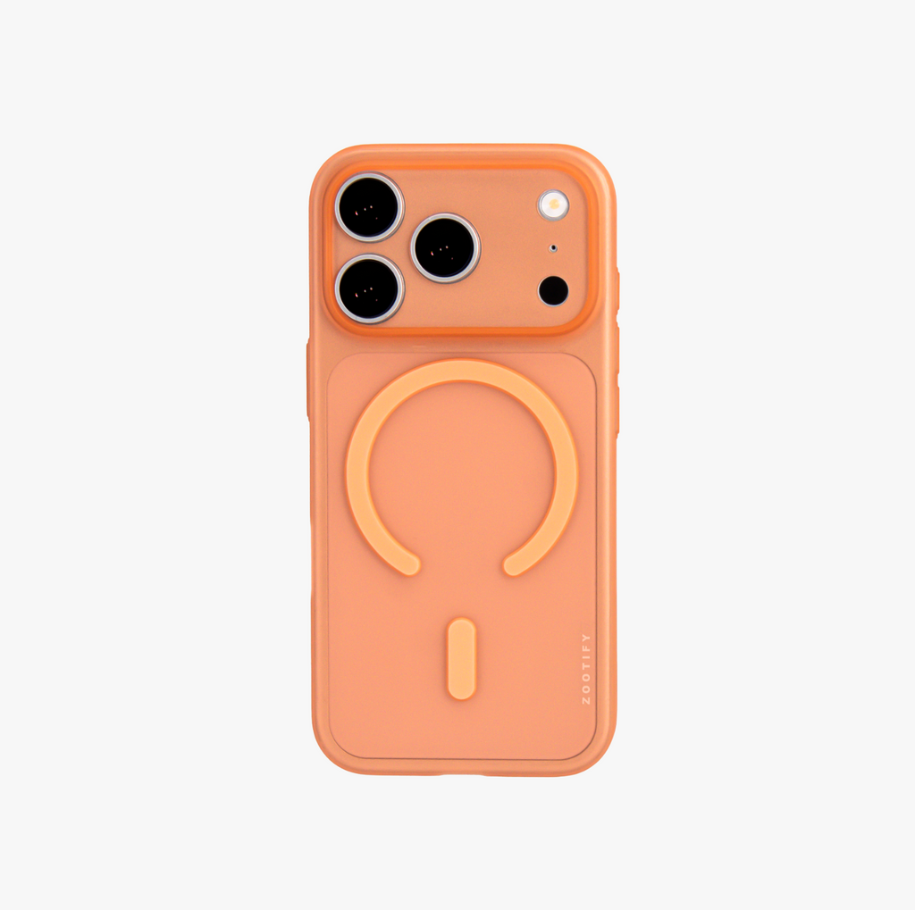 Textura – Orange PaperFeel MagSafe Case Cover for iPhone 17 pro