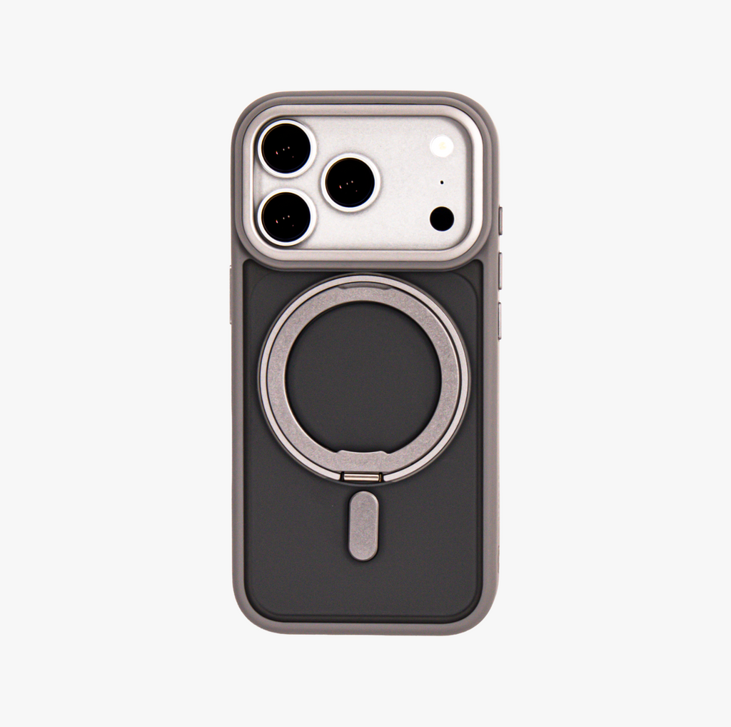 Orbit Grip – Grey O-Stand MagSafe case cover for iPhone 17 pro