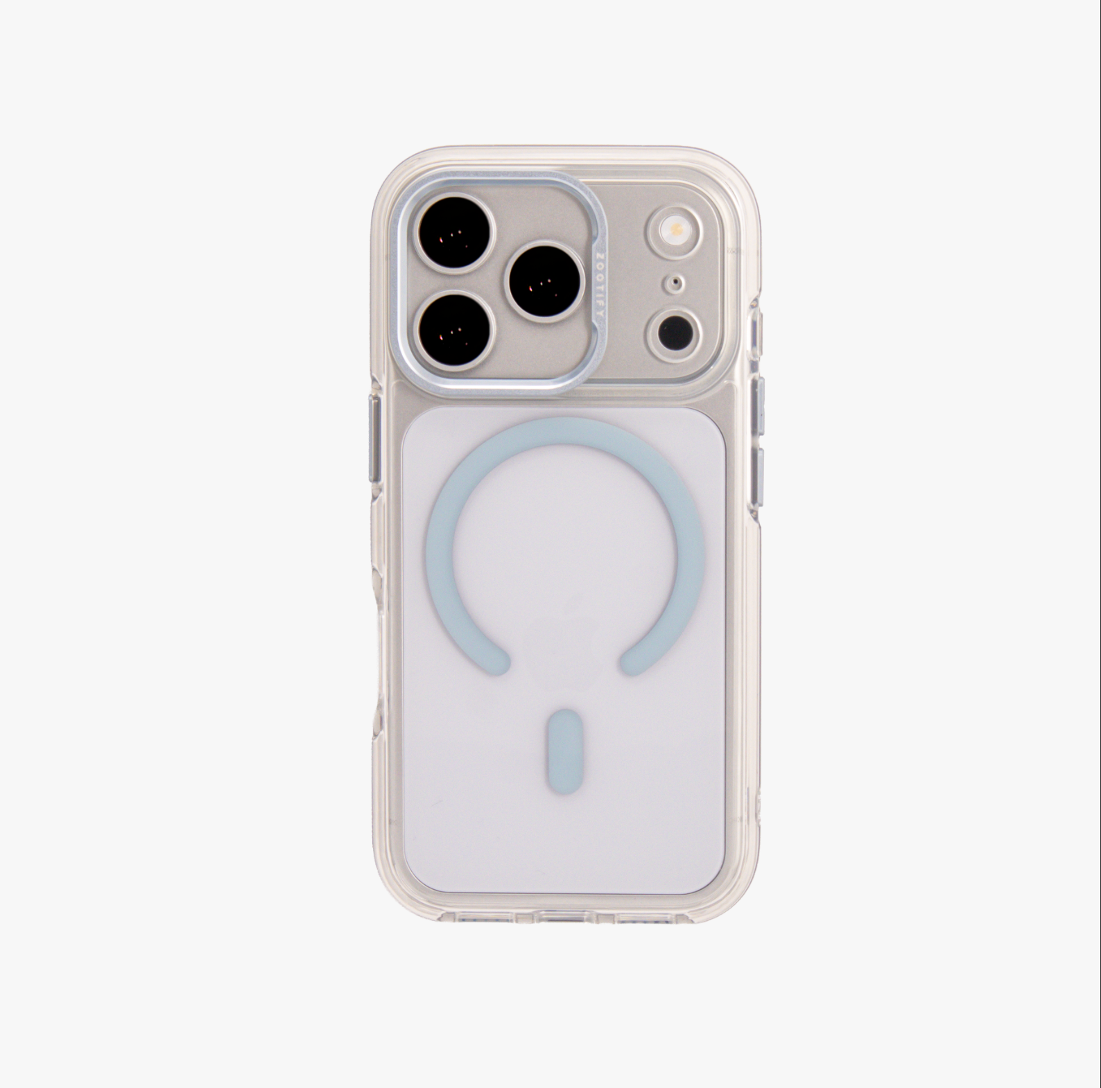 Ironclad – Transparent Blue MagSafe Case Cover for iPhone 17 pro