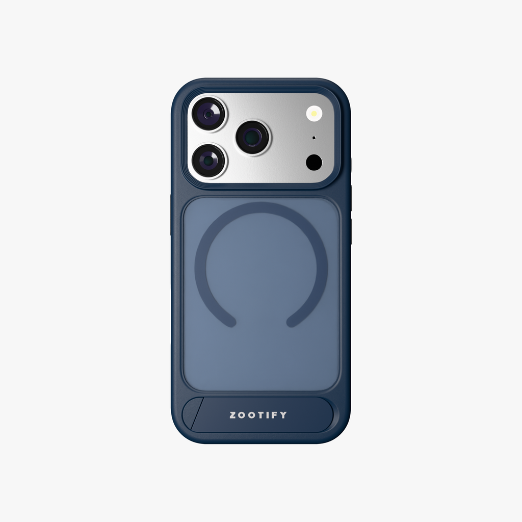 Frostand – Blue Frosted MagSafe Case Cover with Kickstand for iPhone 18 Pro