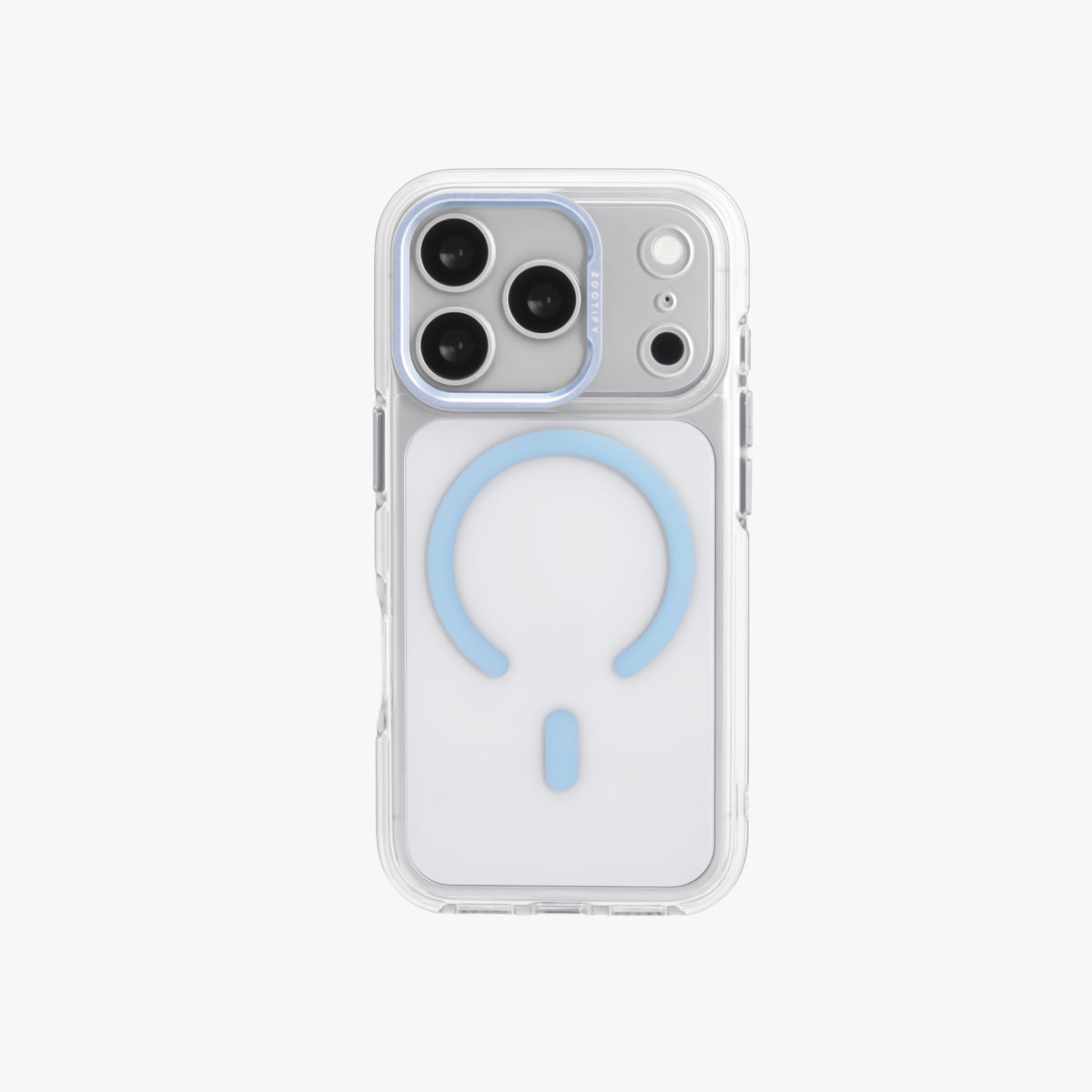 Ironclad – Transparent Blue MagSafe Case Cover for iPhone 17 pro