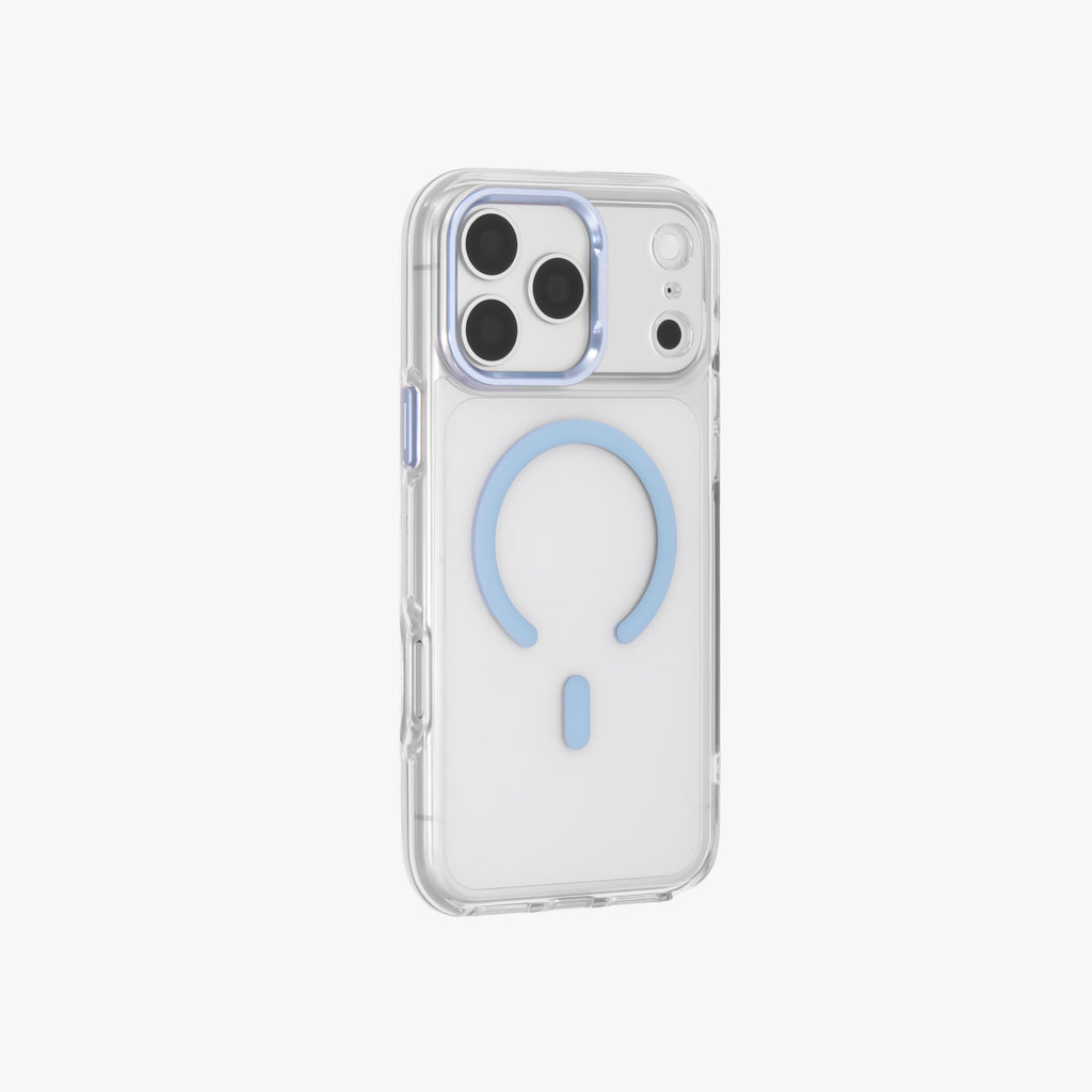 Ironclad – Transparent Blue MagSafe Case Cover for iPhone 18 Pro Max