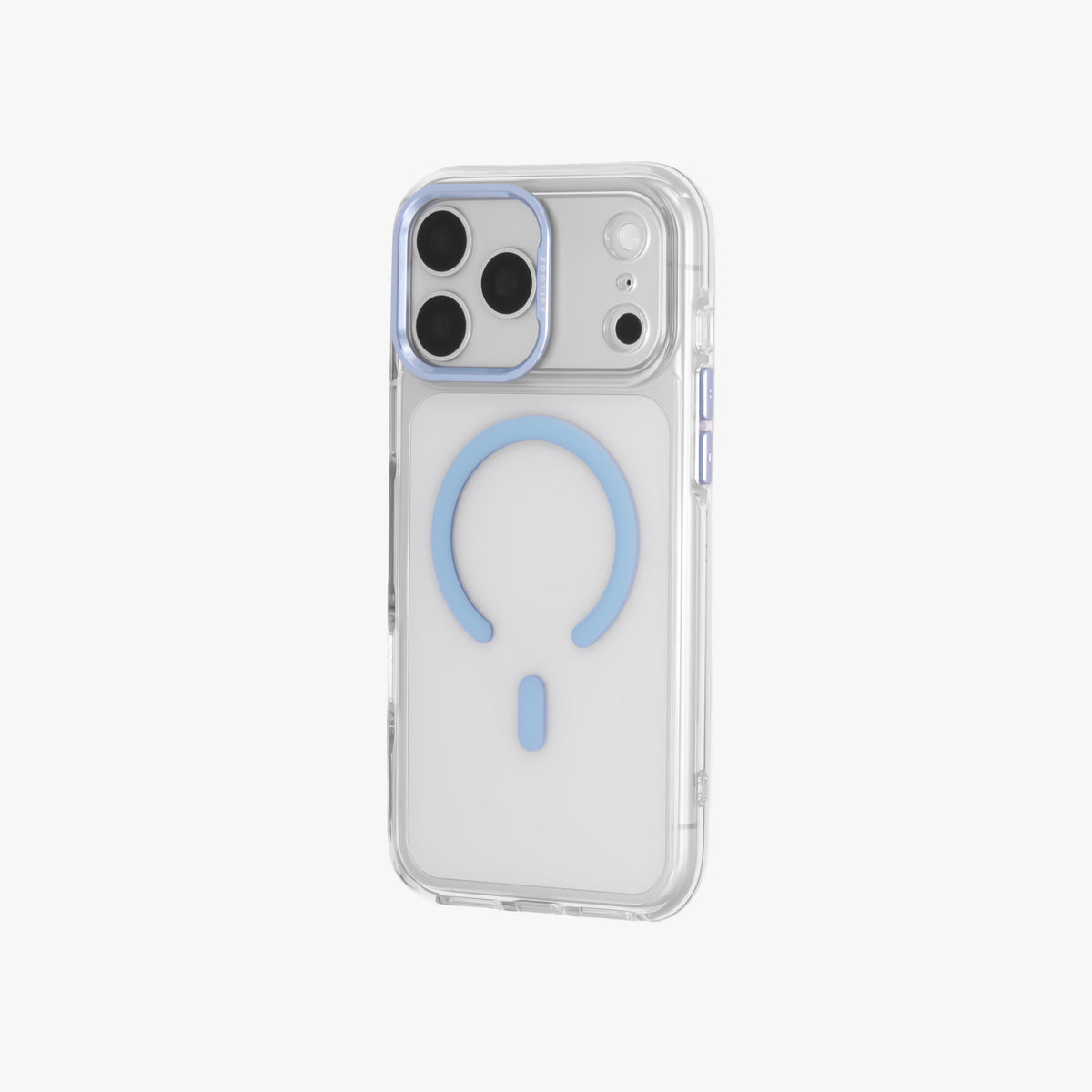 Ironclad – Transparent Blue MagSafe Case Cover for iPhone 17 pro