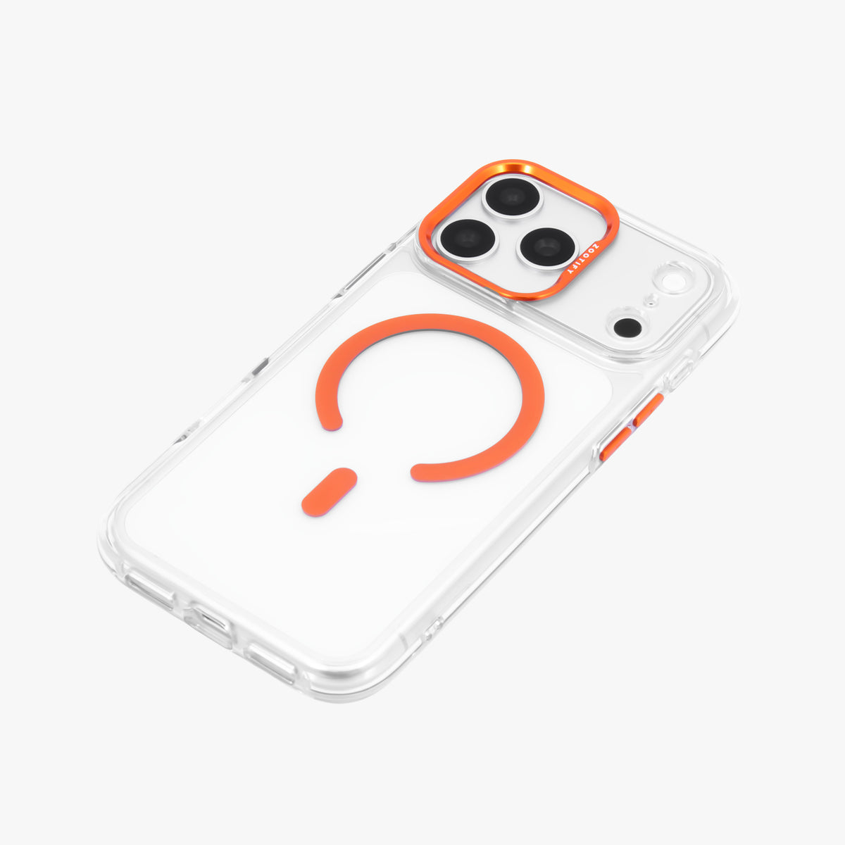Ironclad – Transparent Orange MagSafe Case Cover for iPhone 17 Pro Max