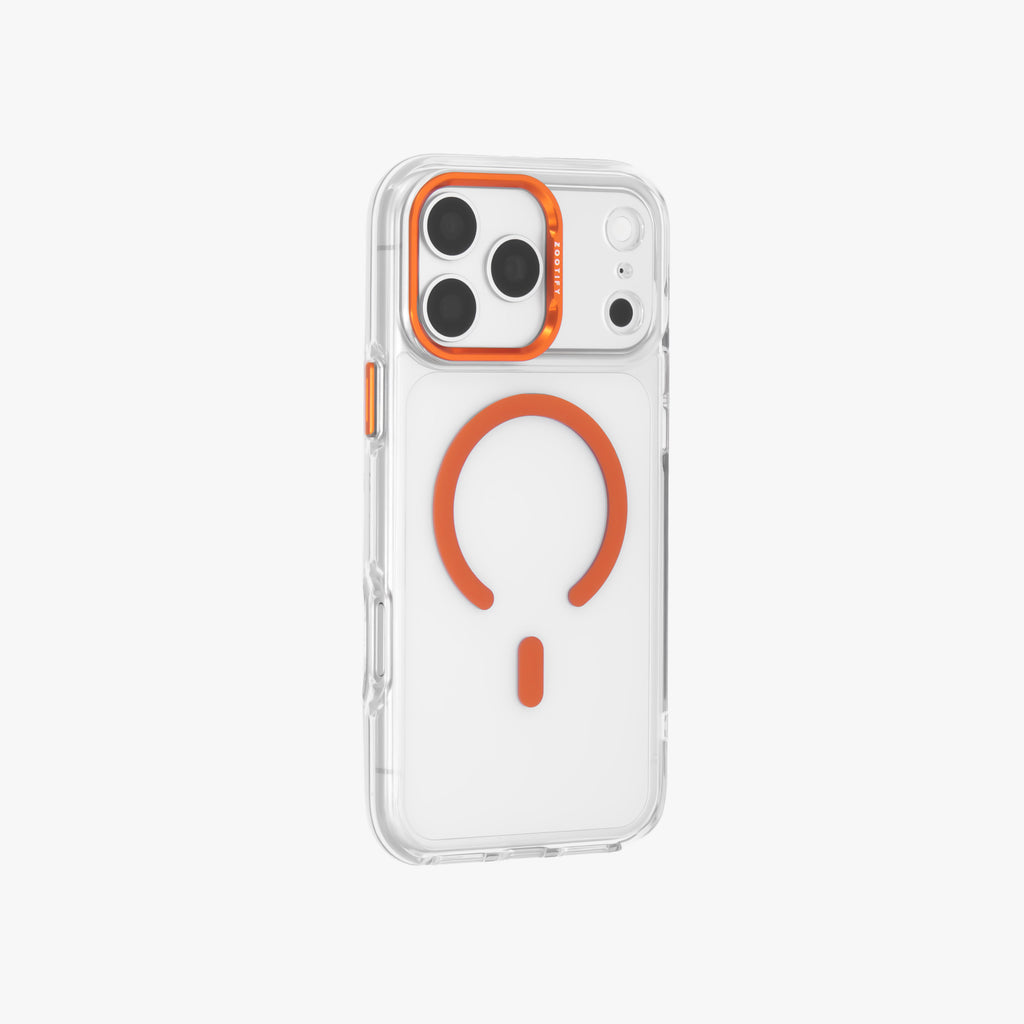 Ironclad – Transparent Orange MagSafe Case Cover for iPhone 17 Pro Max
