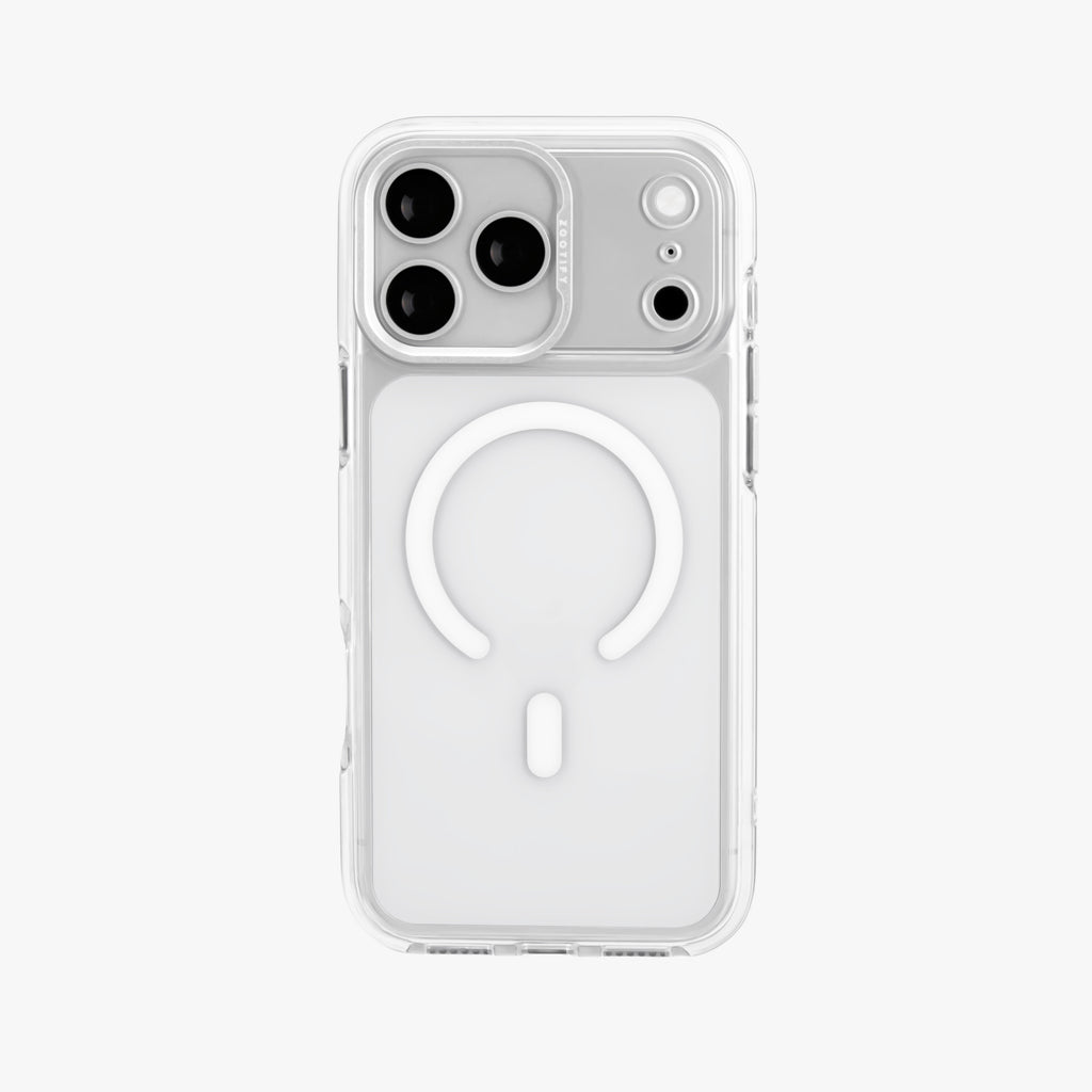 Ironclad – Transparent Silver MagSafe Case Cover for iPhone 18 Pro Max