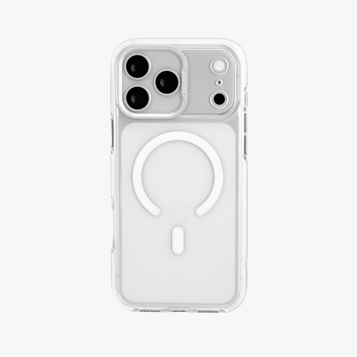 Ironclad – Transparent Silver MagSafe Case Cover for iPhone 17 Pro Max