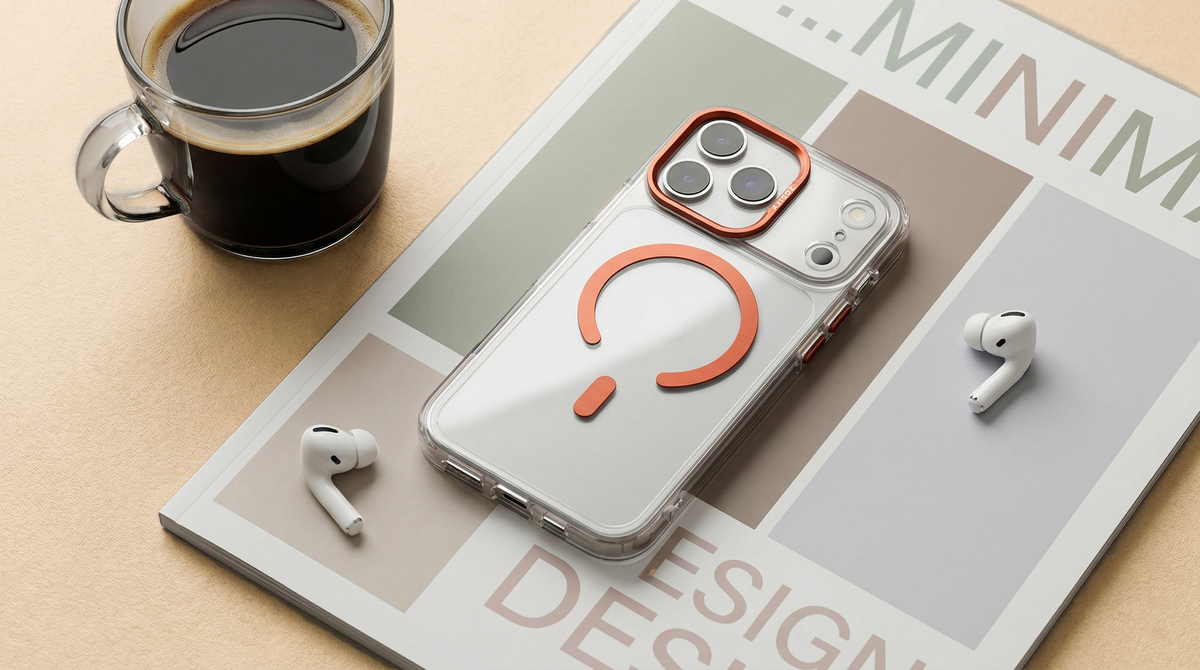 Ironclad – Transparent Orange MagSafe Case Cover for iPhone 18 Pro banner 2