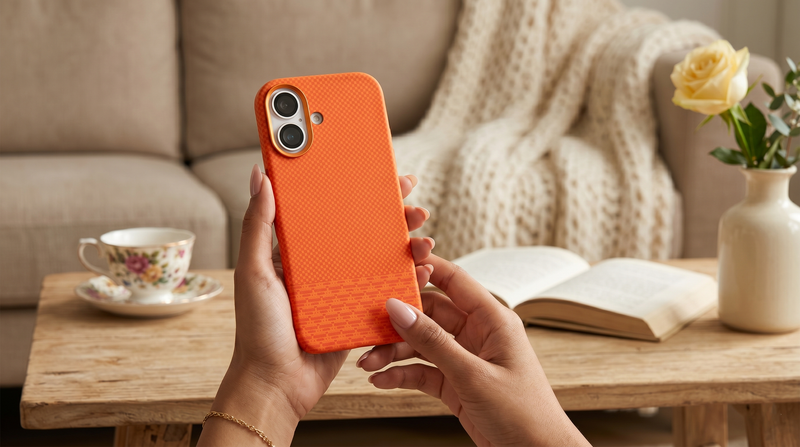 Monarch – Orange Trending Premium MagSafe Case Cover for iPhone 17 mobile banner 1
