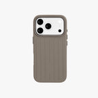 Ridge  – Grey Premium Modern Leather-texture MagSafe Case Cover for iPhone 17 pro