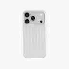Ridge  – Silver Premium Modern Leather-texture MagSafe Case Cover for iPhone 17 pro