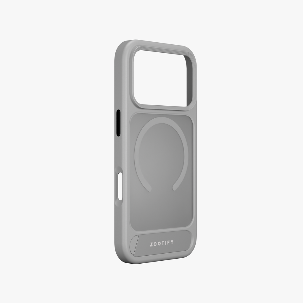 Frostand – Grey Frosted MagSafe Case Cover with Kickstand for iPhone 18 Pro